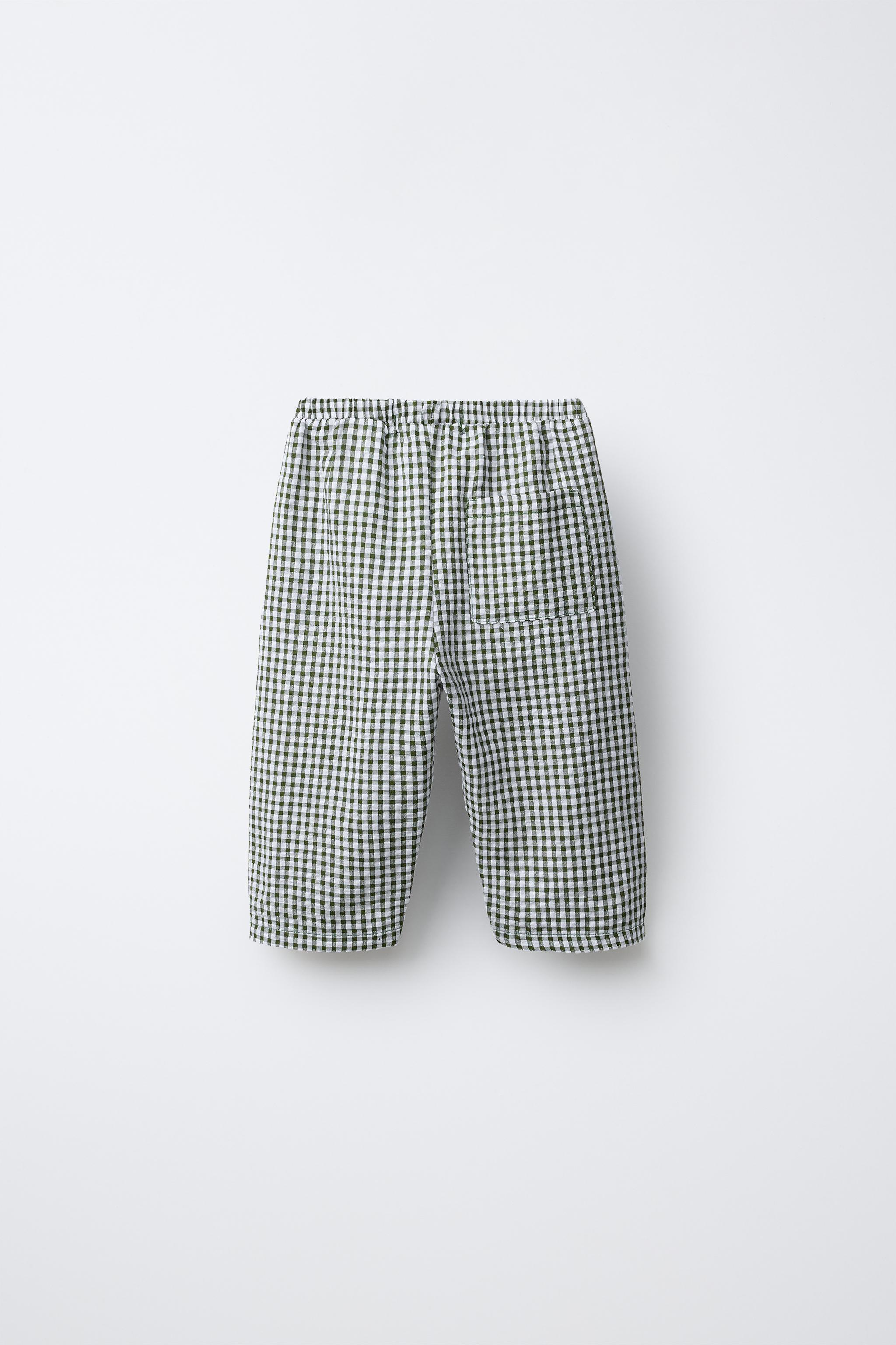 PANTALON BAGGY À CARREAUX VICHY